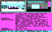L.A. Crackdown for IBM PC/Compatibles - Talking with a secretary.