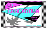 L.A. Crackdown for IBM PC/Compatibles - Title screen.