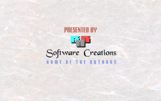 Hexxagon IBM PC/Compatibles Screenshot: Software Creations logo.