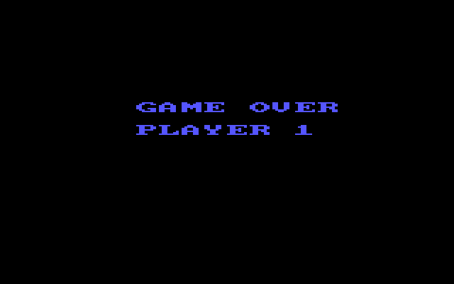Mouser IBM PC/Compatibles Screenshot: Game over.