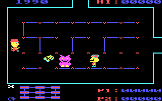 Mouser IBM PC/Compatibles Screenshot: Game start.