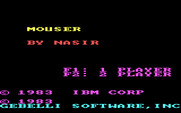Mouser for IBM PC/Compatibles - Title screen.