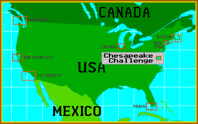 Dolphin Sailing Simulator III IBM PC/Compatibles Screenshot: Choose a challenge...