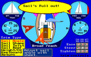 Dolphin Sailing Simulator III for IBM PC/Compatibles - Sail's full out...