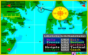 Dolphin Sailing Simulator III for IBM PC/Compatibles - Map view.