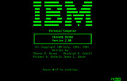 Private Tutor Version 2.00 for IBM PC/Compatibles - Program title screen.