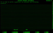 Private Tutor Version 2.00 for IBM PC/Compatibles - Entering in my lesson screens.