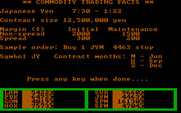 Speculator: A Futures Market Simulator for IBM PC/Compatibles - Commodity trading facts.