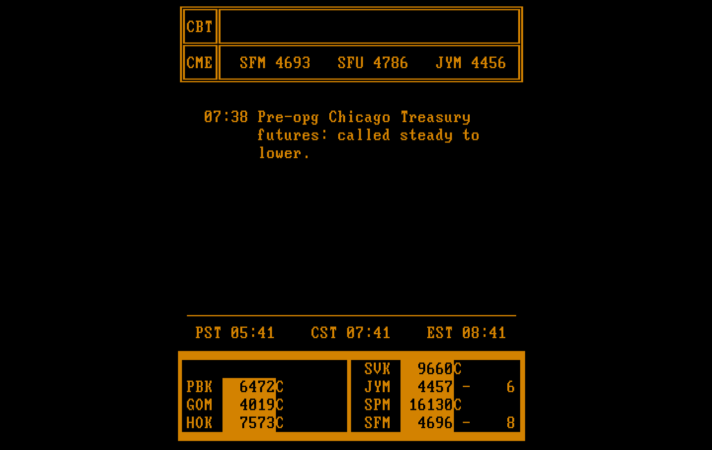 Speculator: A Futures Market Simulator IBM PC/Compatibles Screenshot: The trading continues!