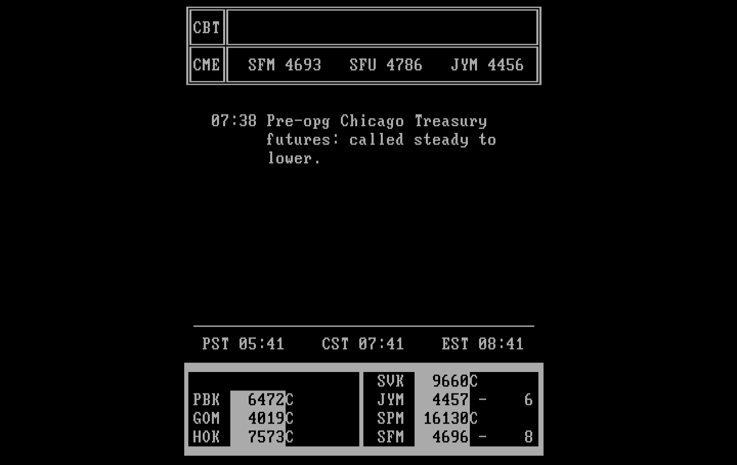 Speculator: A Futures Market Simulator IBM PC/Compatibles Screenshot: The trading continues!