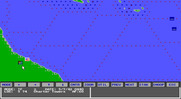 Carrier Strike: South Pacific 1942-44 for IBM PC/Compatibles - Map view.