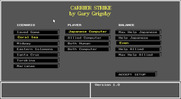 Carrier Strike: South Pacific 1942-44 for IBM PC/Compatibles - Main menu.