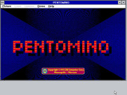 Pentomino for Windows 3.x - Title screen.