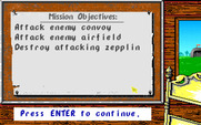 Manfred von Krashenbern's Flying Circus for IBM PC/Compatibles - My next mission objective.