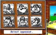 Manfred von Krashenbern's Flying Circus for IBM PC/Compatibles - Select an opponent.
