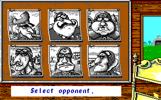 Manfred von Krashenbern's Flying Circus IBM PC/Compatibles Screenshot: Select an opponent.