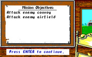 Manfred von Krashenbern's Flying Circus for IBM PC/Compatibles - Here's your orders...