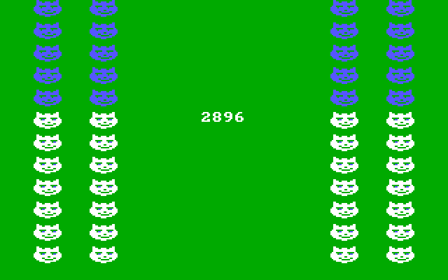 Alley Cat IBM PC/Compatibles Screenshot: Bonus points!