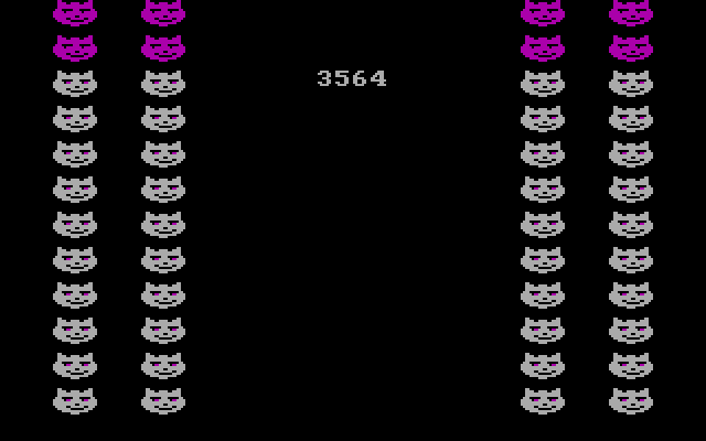 Alley Cat IBM PC/Compatibles Screenshot: Yay, bonus points!
