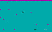 Alley Cat for IBM PC/Compatibles - Alley cat is swimming and catching fishes.