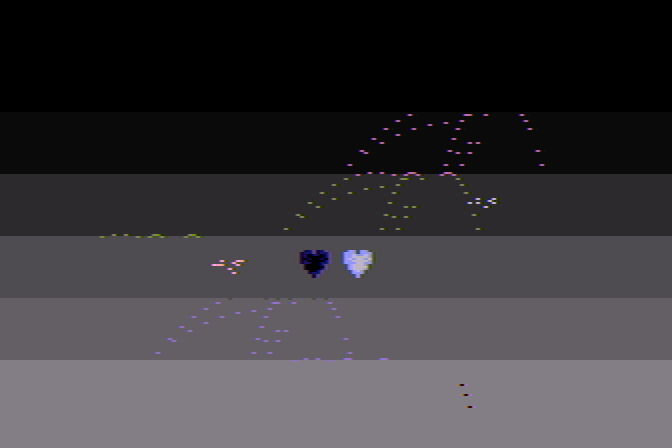 Alley Cat Atari 8-bit Screenshot: Success!