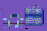 Alley Cat for Atari 8-bit - Can you climb this bookcase?