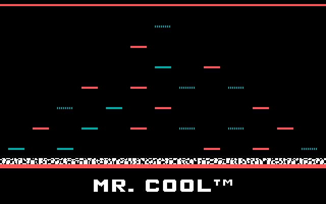Mr. Cool IBM PC/Compatibles Screenshot: Title screen 2.