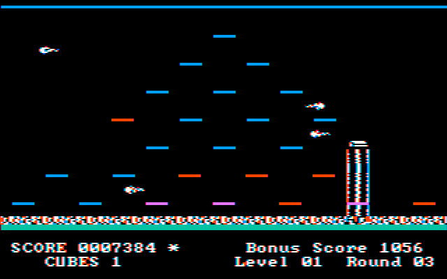Mr. Cool IBM PC/Compatibles Screenshot: Mr. Cool is melting!