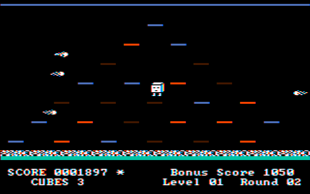 Mr. Cool IBM PC/Compatibles Screenshot: Be sure to avoid things that melt Mr. Cool.