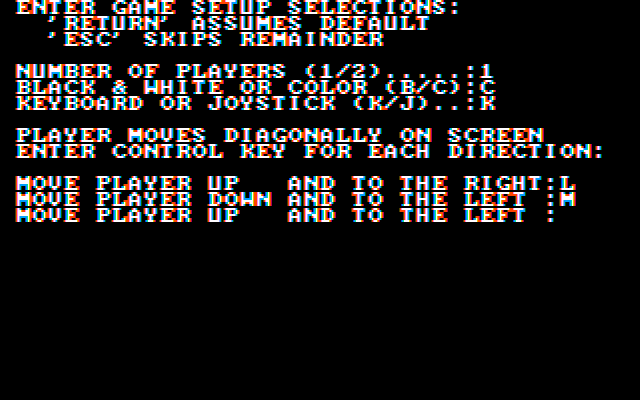 Mr. Cool IBM PC/Compatibles Screenshot: Setting up some game options.