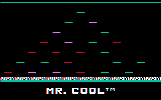 Mr. Cool IBM PC/Compatibles Screenshot: Title screen 2.
