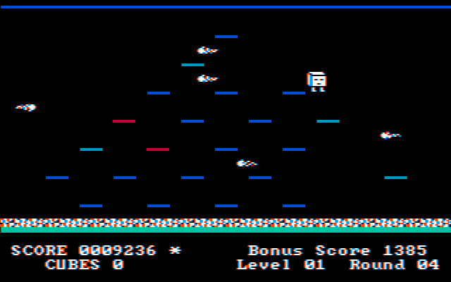 Mr. Cool IBM PC/Compatibles Screenshot: Only a few more tiles to change...