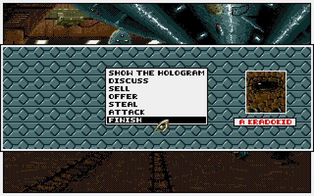 B.A.T. IBM PC/Compatibles Screenshot: One of the game menus.