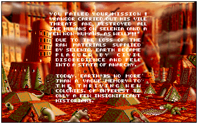B.A.T. IBM PC/Compatibles Screenshot: I failed.