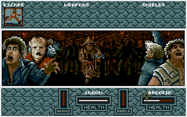 B.A.T. IBM PC/Compatibles Screenshot: Some scary characters.