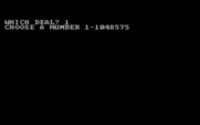 Tom Throop's Bridge Baron for IBM PC/Compatibles - Select a random number seed.