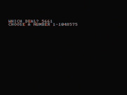 Tom Throop's Bridge Baron for IBM PC/Compatibles - Enter a random number seed.