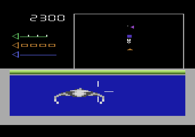 Star Trek: Strategic Operations Simulator Atari 5200 Screenshot: Enemy vessel attacking!