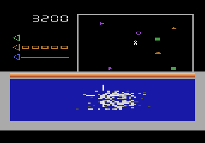 Star Trek: Strategic Operations Simulator Atari 5200 Screenshot: Enemy destroyed!