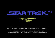 Star Trek: Strategic Operations Simulator for Atari 5200 - Title screen.