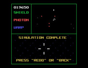 Star Trek: Strategic Operations Simulator for TI-99/4A - Game over.