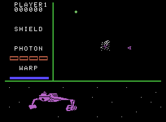 Star Trek: Strategic Operations Simulator ColecoVision Screenshot: Enemy in sight!