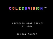 Star Trek: Strategic Operations Simulator for ColecoVision - Title screen.