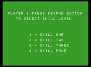 Star Trek: Strategic Operations Simulator for ColecoVision - Select a skill level.