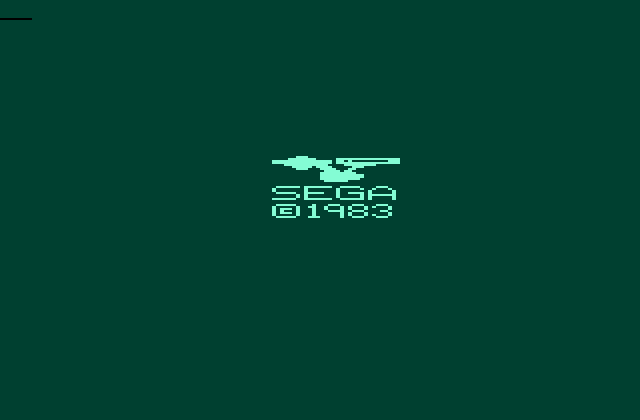 Star Trek: Strategic Operations Simulator Atari 2600 Screenshot: The Star Trek logo and the Sega logo keep switching until the game starts.