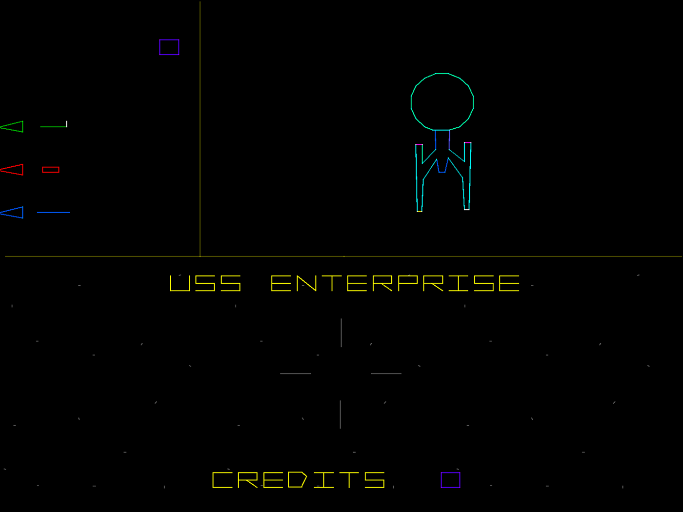 Star Trek: Strategic Operations Simulator Arcade Screenshot: Game demo mode.