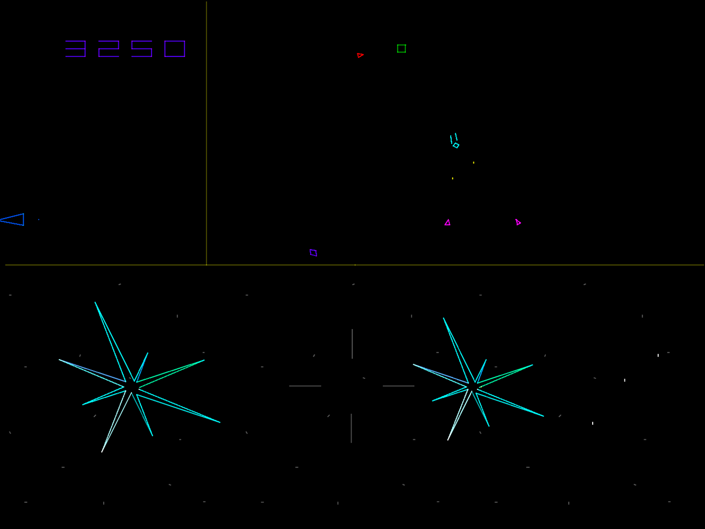 Star Trek: Strategic Operations Simulator Arcade Screenshot: I'm out of power and weapons, and there's incoming fire...this doesn't look good!