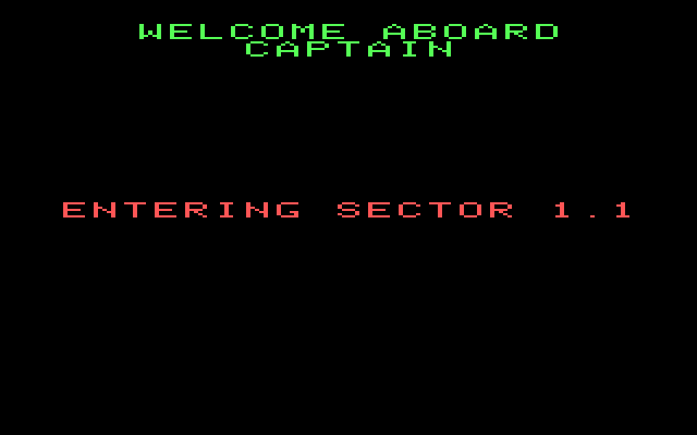 Star Trek: Strategic Operations Simulator IBM PC/Compatibles Screenshot: Welcome aboard, Captain!