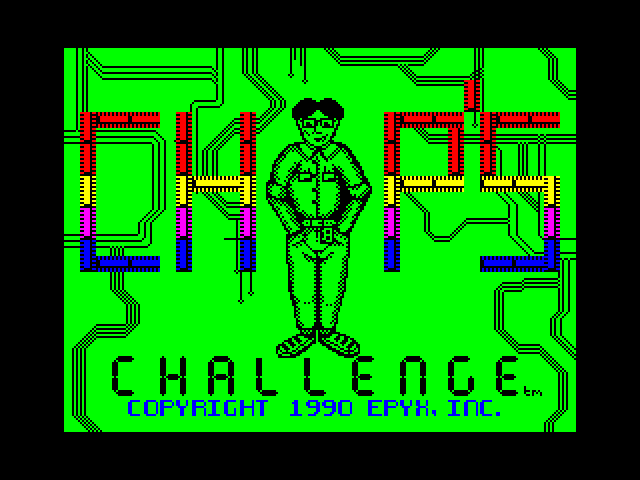 Chip's Challenge ZX Spectrum Screenshot: Loading screen.