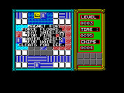 Chip's Challenge for ZX Spectrum - Clues for lesson 3.